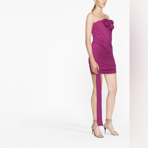 Magda Butrym floral appliqué strapless minidres - Picture 6 of 8